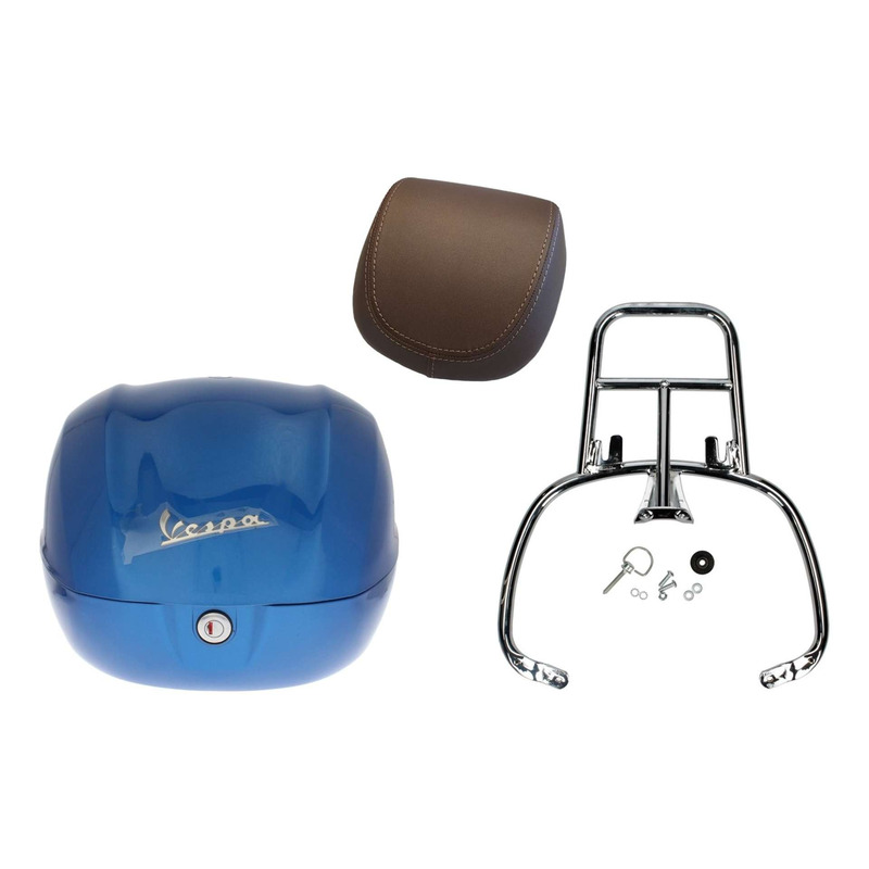 Kit top case bleu 32 L d'origine 01.1B00001600DQ1 Vespa Primavera 125
