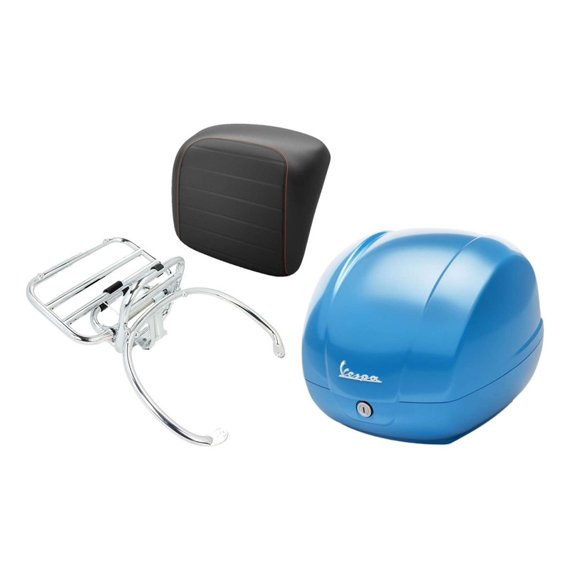 Kit top case bleu 36 L d'origine 01.CM328301107 Vespa GTS 125 2022-24