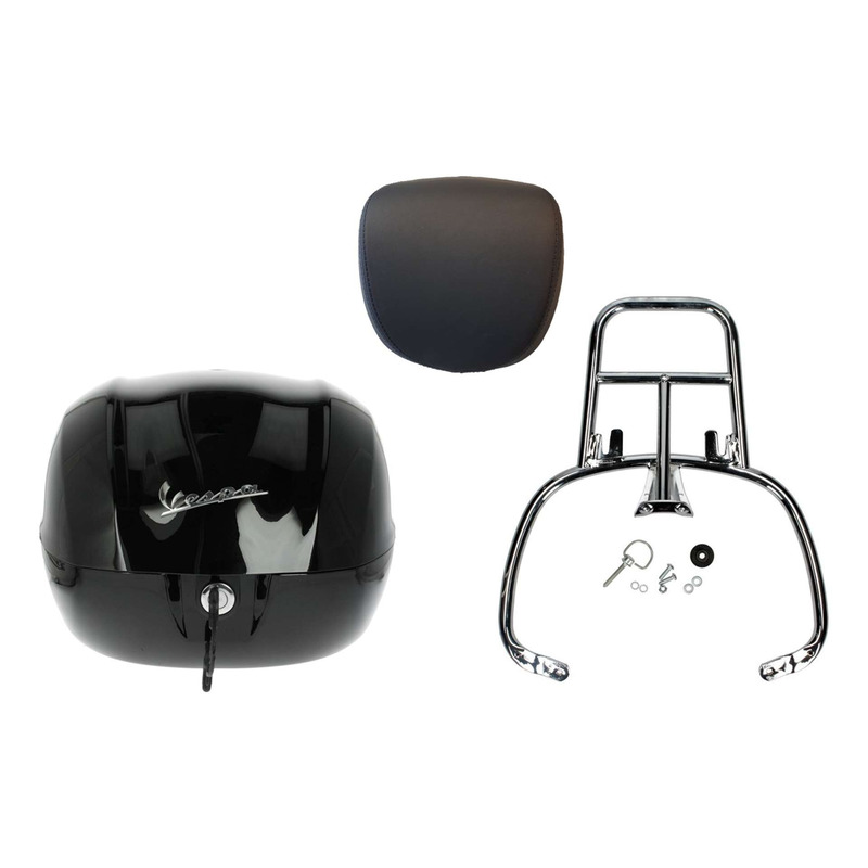 Kit top case noir 32L d'origine 01.1B0000160XN21 Vespa Primavera 125 2013-23
