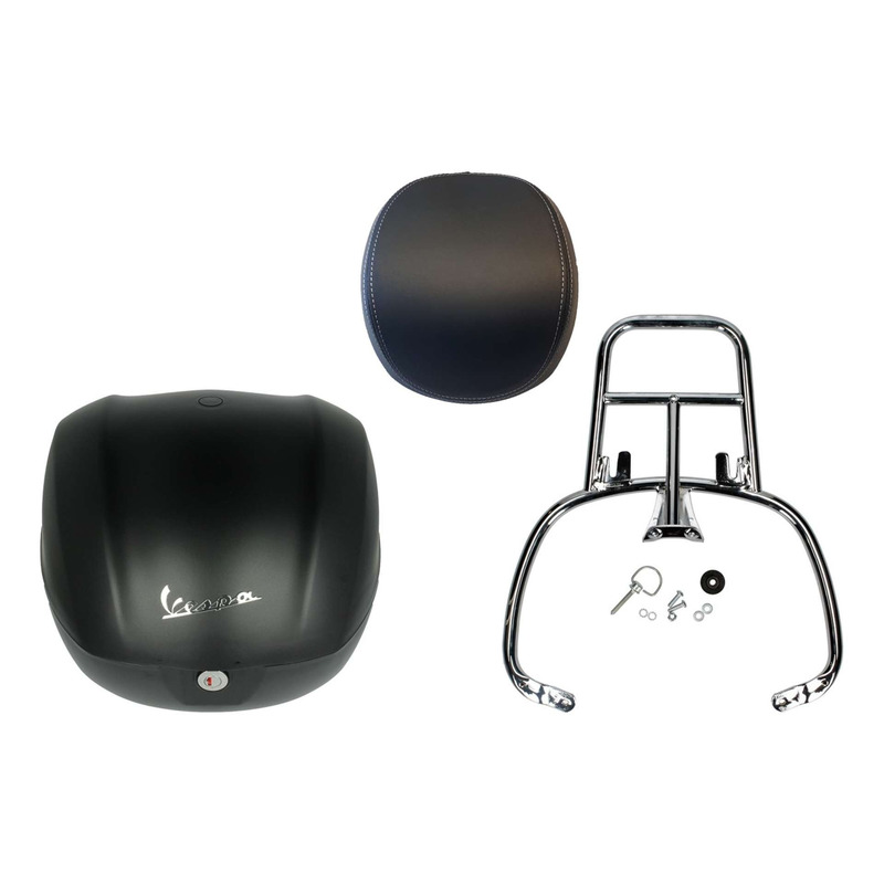 Kit top case noir mat 32 L d'origine 01.CM2729331 Vespa Primavera 125
