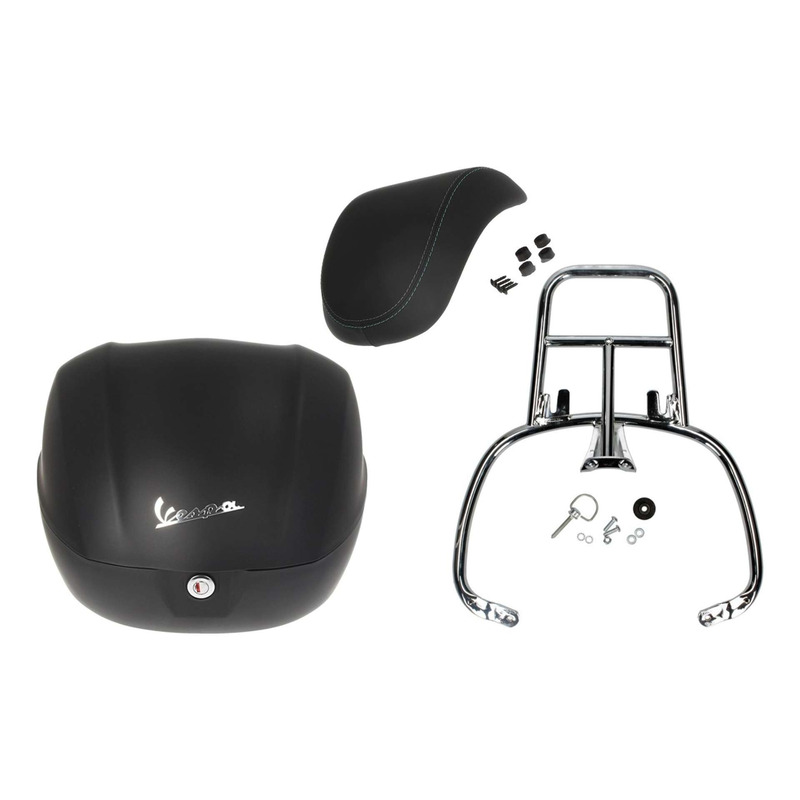 Kit top case noir mat 32 L d'origine 01.CM2729410 Vespa Primavera 125