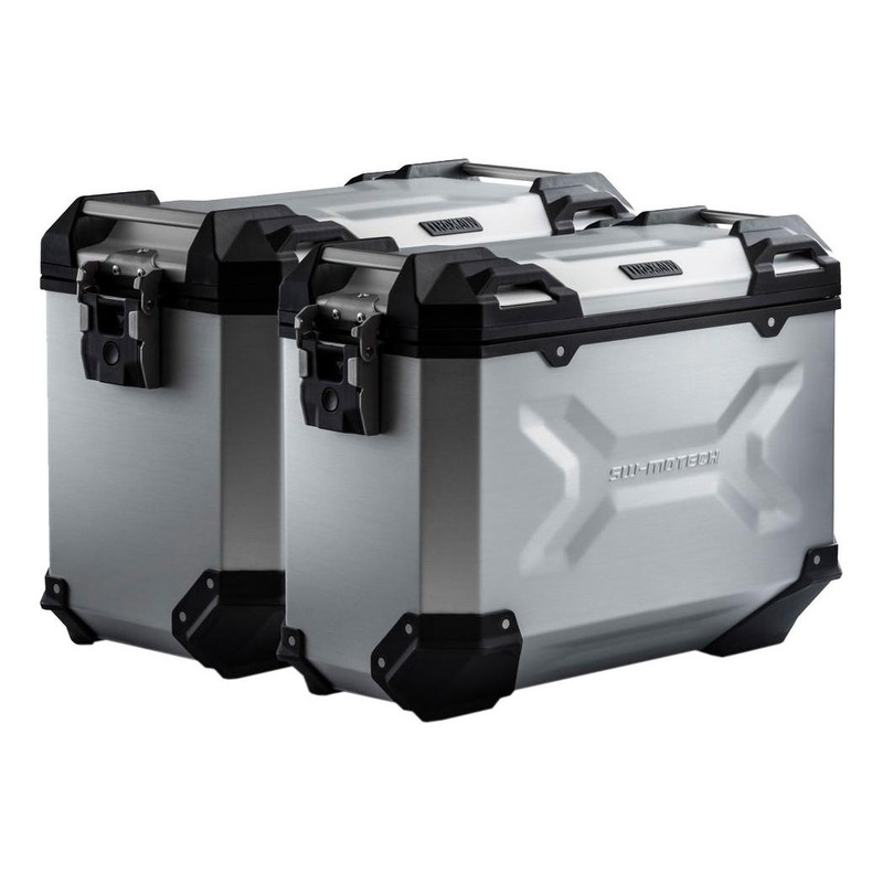 Kit valises SW-Motech Trax ADV 45L grises support PRO Triumph Tiger 1200 Explorer 11-19