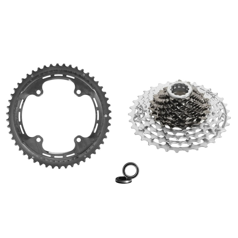 Kit vélo route Campagnolo Super Record Ultra plateau 52/36 dents + cassette + roulement BDP