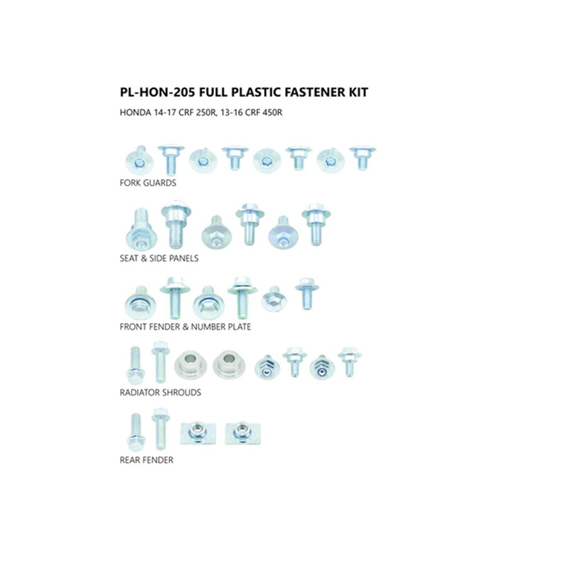 Kit visserie carÃ©nages UFO Honda CRF 250cc 14-17 / 450cc 13-16