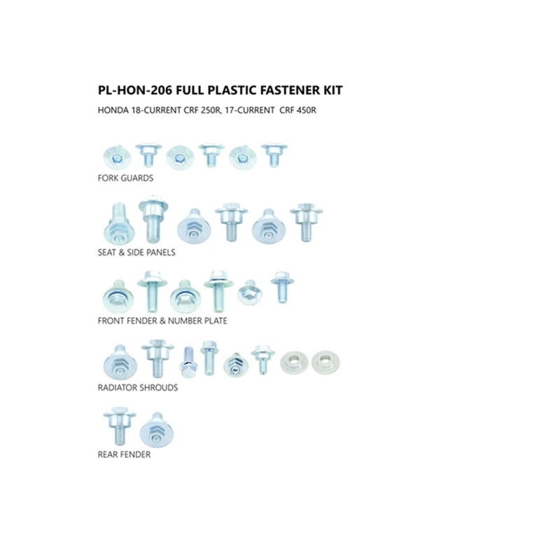 Kit visserie carÃ©nages UFO Honda CRF 250cc 18-21 / 450cc 17-21