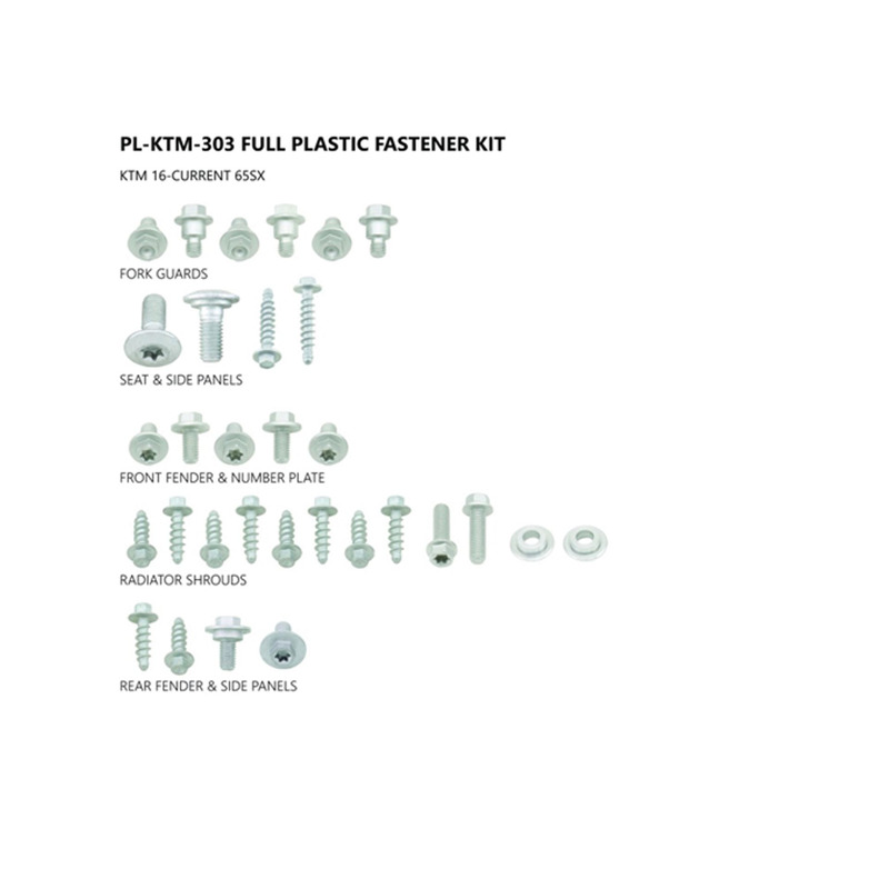 Kit visserie carÃ©nages UFO KTM SX 65cc 16-21