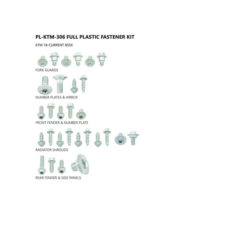 Kit visserie carÃ©nages UFO KTM SX 85cc 18-21