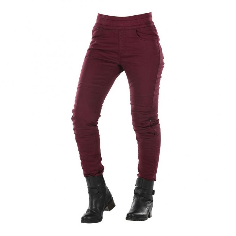 Legging moto femme Overlap Jane bordeaux- US-26