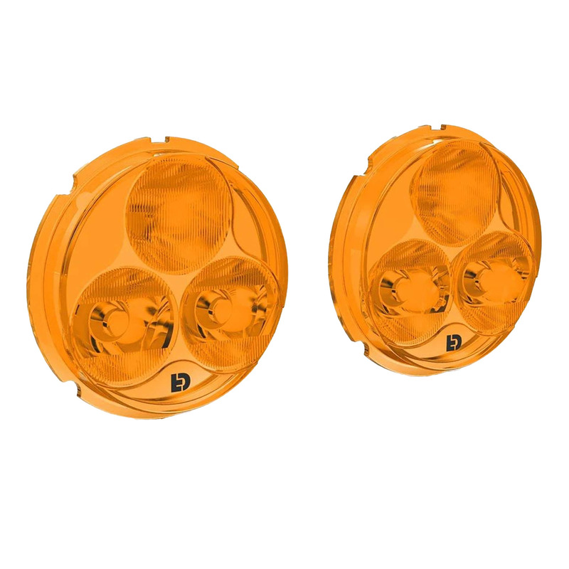 Lentilles antibrouillards orange Denali TriOptic pour feux additionnel
