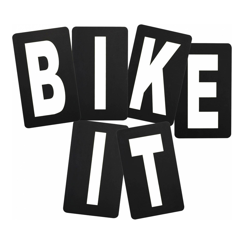 Lettre C blanc pour pit board Bike Tek