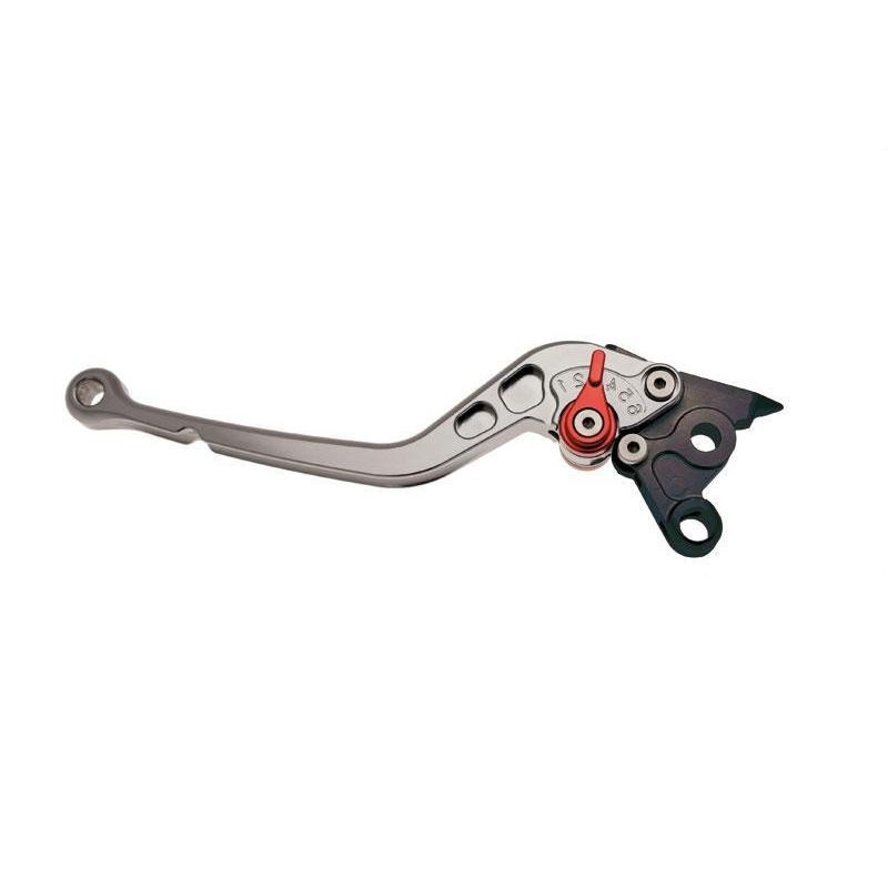 Levier d'embrayage taille dans la masse anodise argent pour ducati