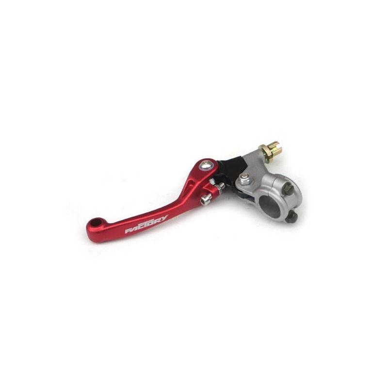 Levier de frein gauche pliable YCF Factory rouge
