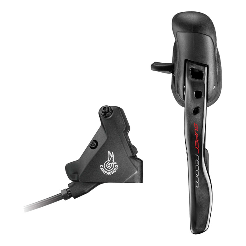 Levier et étrier de frein Campagnolo Super Record gauche double plateaux pour disque 140 mm
