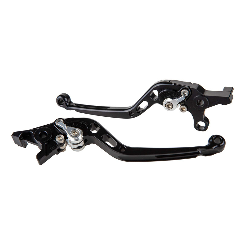 Leviers noirs V Parts 175mm avec adaptateurs Kawasaki zx-7 R 96-03