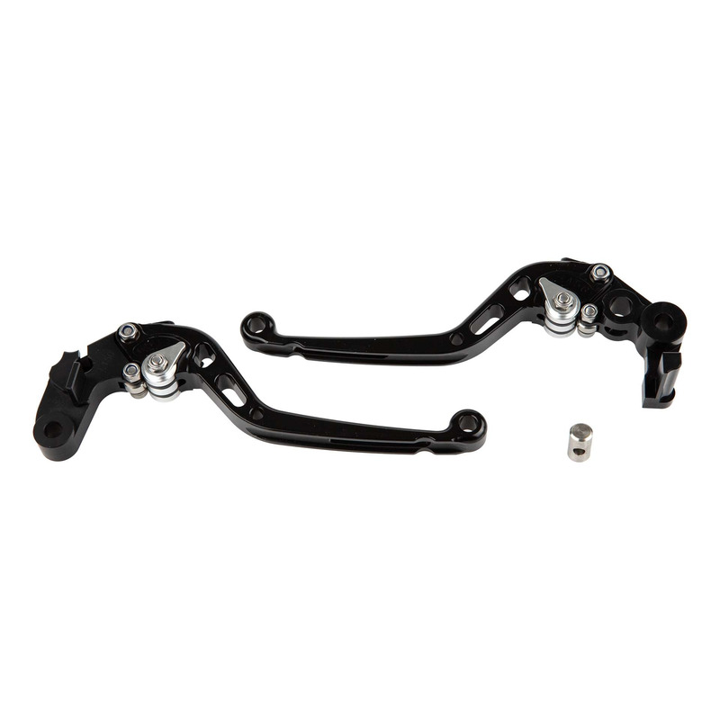 Leviers noirs V Parts 175mm avec adaptateurs Honda CBR 1000 RR Fireblade 17-19