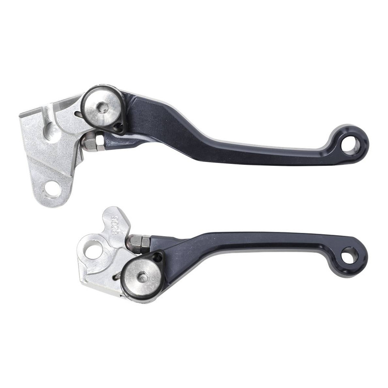 Leviers rabattables gris titane RMT MX Folder pour Yamaha YZ 125 15-21