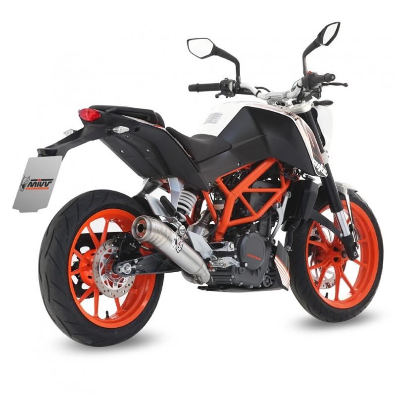 Ligne complète 1x1 MIVV Ghibli inox KTM 390 Duke 13-