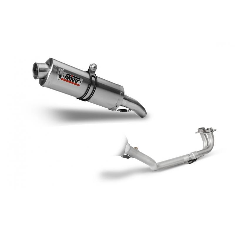 Ligne complète 2x1 MIVV Oval inox Yamaha T-Max 500 01-07