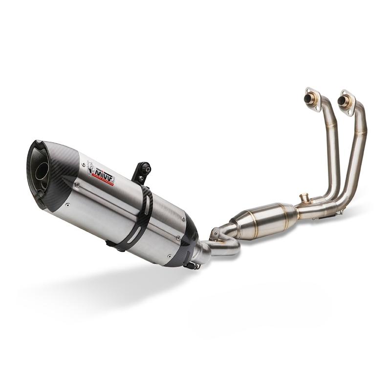 Ligne complète 2x1 MIVV Suono inox / casquette carbone Kawasaki Ninja