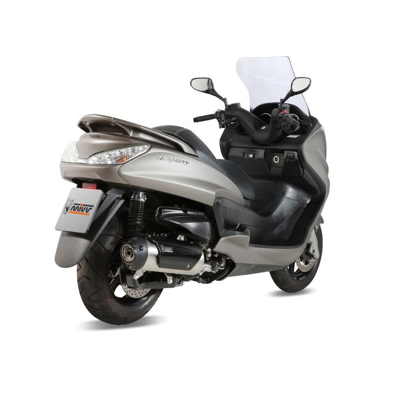 Ligne complète catalysée MIVV URBAN inox brossé / ABS noir Yamaha 