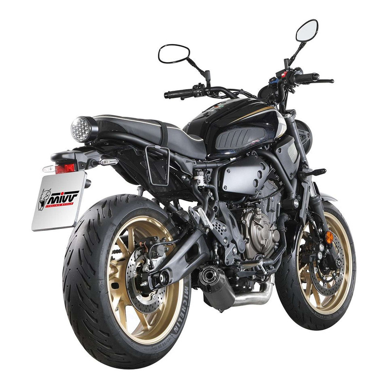Ligne complète Mivv silencieux HR-1 inox noir/carbone Yamaha XSR 700 21-24