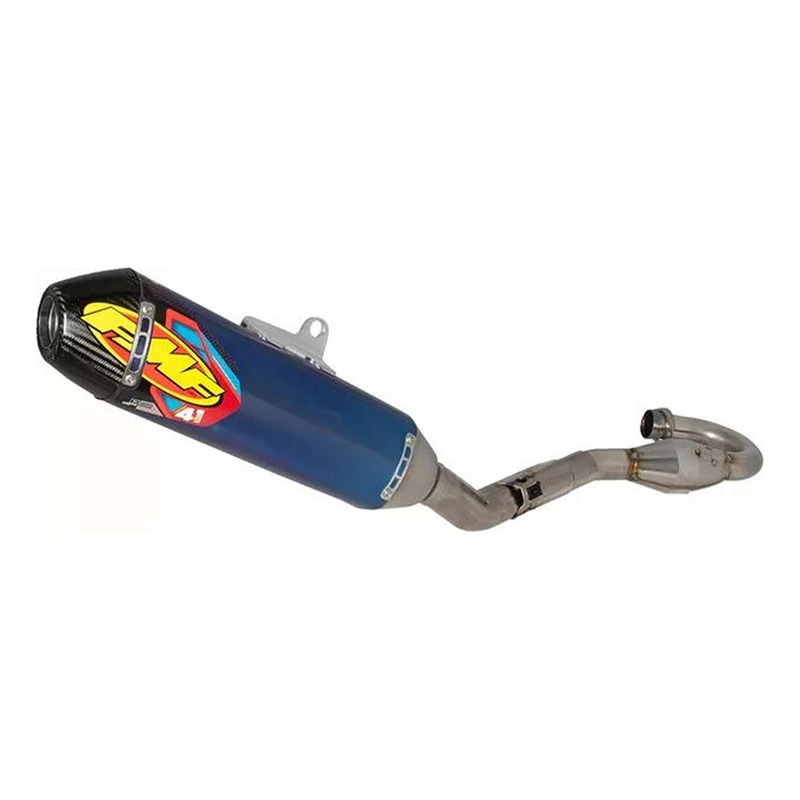 Ligne d’Échappement Complète FMF Factory 4.1 RCT Blue Titane / Inox – Kawasaki KX 450cc 2024