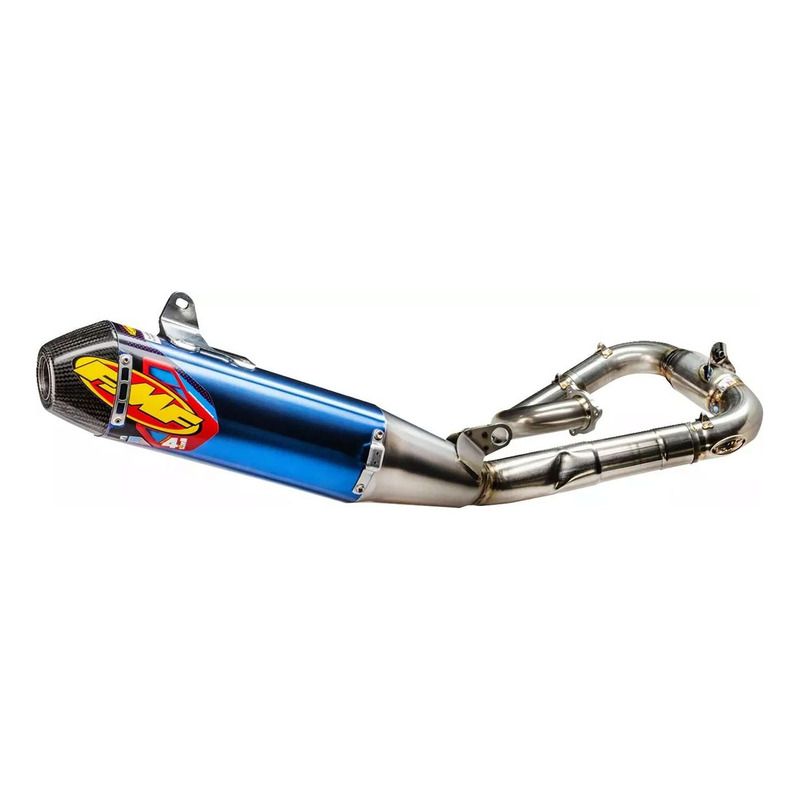 Ligne d’Échappement Complète FMF Factory 4.1 RCT Blue Titane / Inox – Yamaha YZF 450cc 23-24