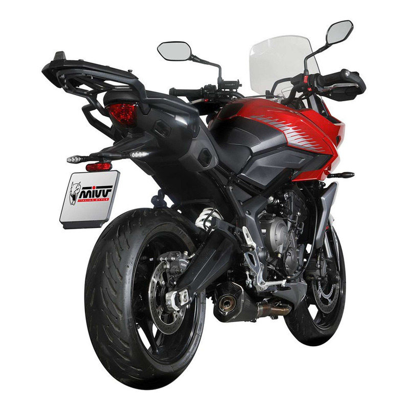 Ligne d’échappement complète Mivv Inox noir silencieux Delta Race inox Triumph Tiger 660 Sport 22-24