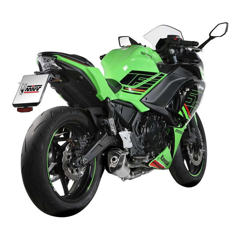 Ligne d’échappement complète Mivv Inox silencieux Delta Race inox Kawasaki Ninja 650 2024