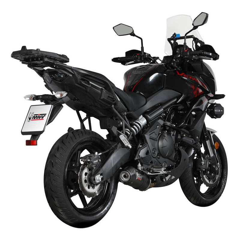 Ligne d’échappement complète Mivv Oval carbone Kawasaki Versys 650 21-23