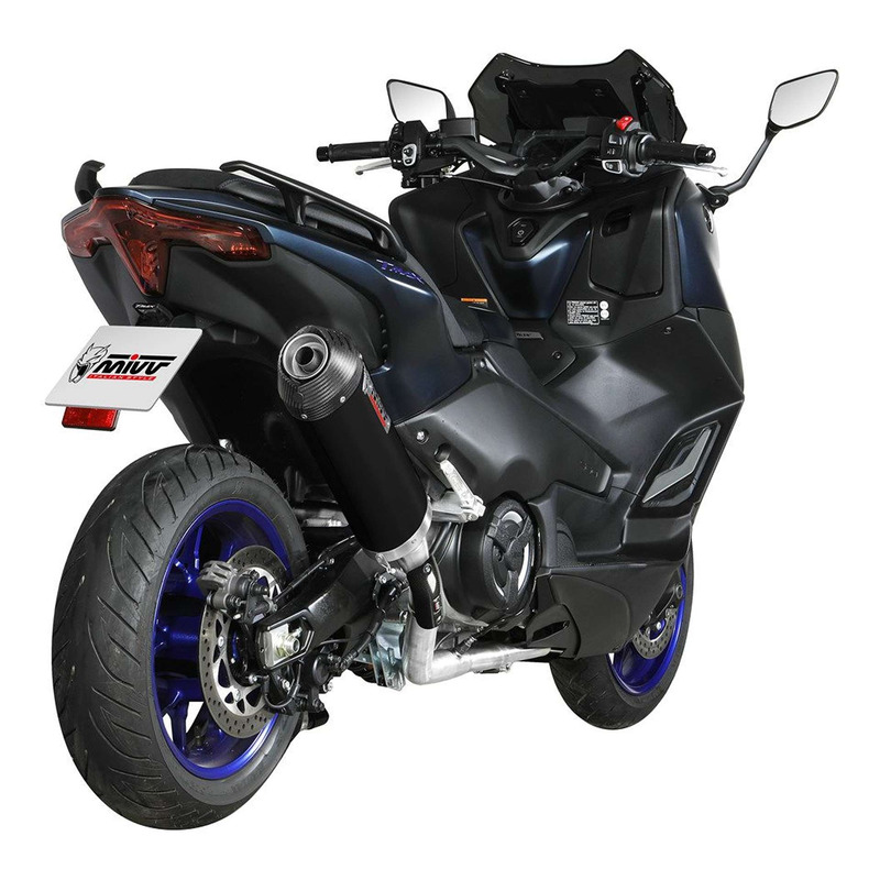 Ligne dâ  Ã©chappement complÃ¨te Mivv Oval inox noir carbone Yamaha T-