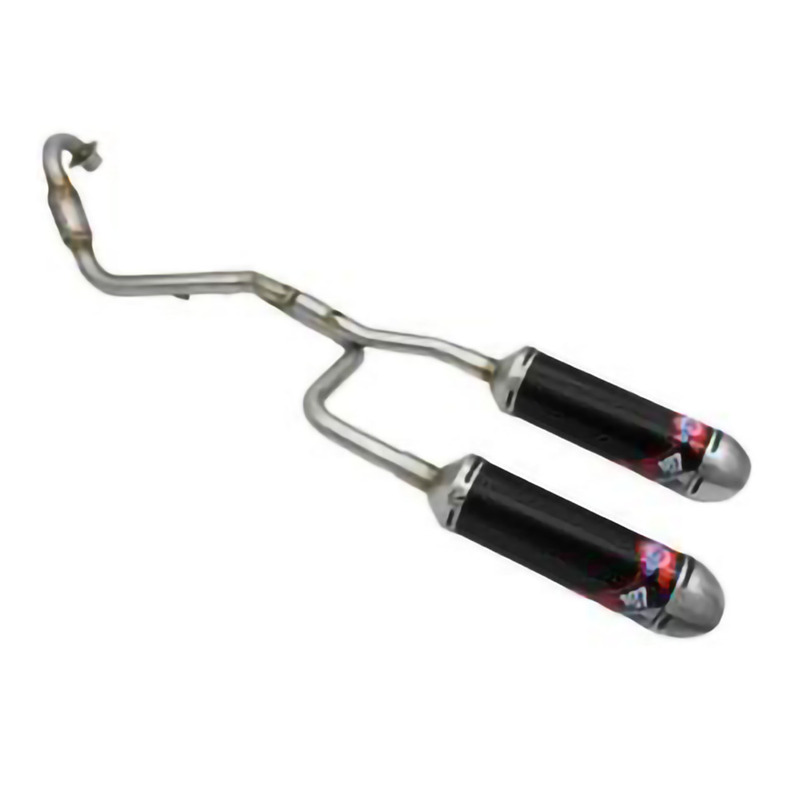 Ligne dâ  Ã chappement ComplÃ¨te YCF Scalvini Twin Noire - Aluminium /