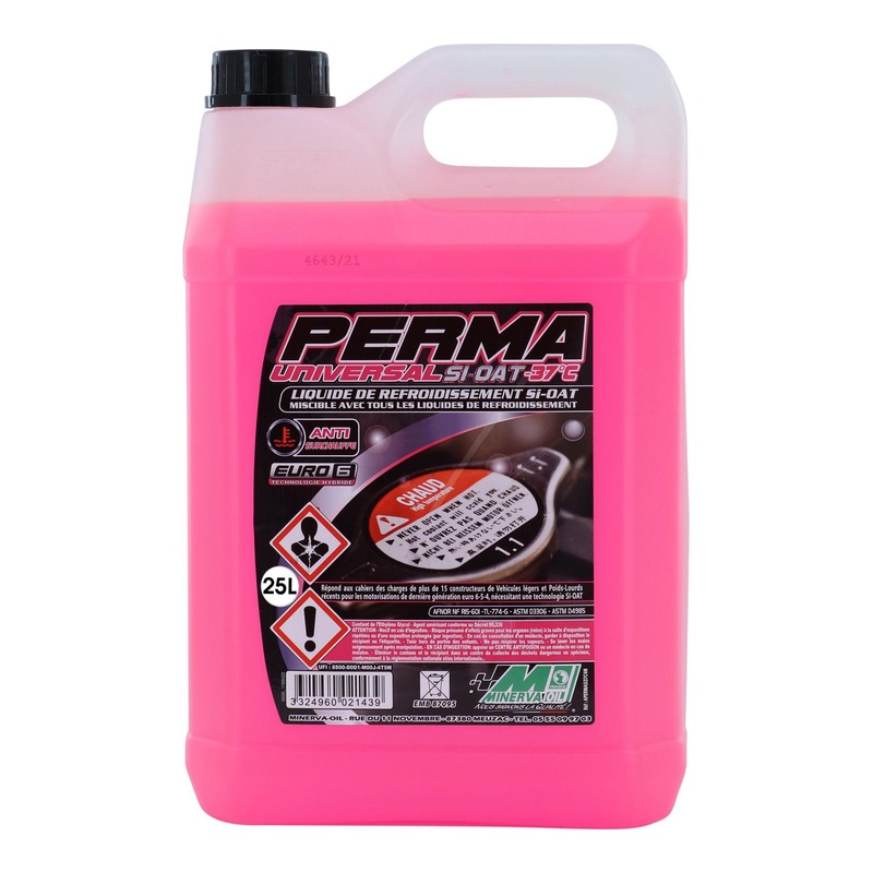 Liquide de refroidissement Minerva Universel -25°c 25 l
