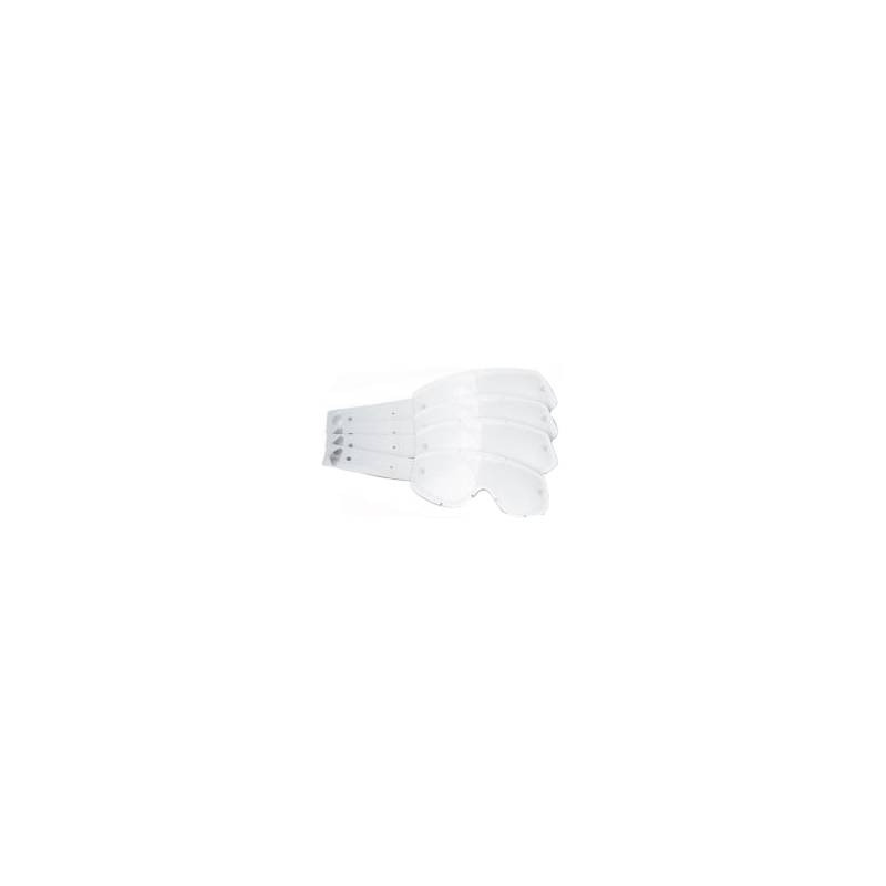 Lot de 10 Tear Offs Rip N Roll pour masque Fox Airspace