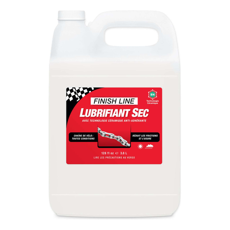 Lubrifiant chaîne Finish Line DRY conditions sèches 3,78L
