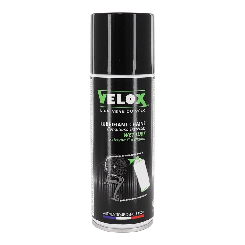 Lubrifiant Velox Wet lube pour conditions humides et extrêmes (200ml)
