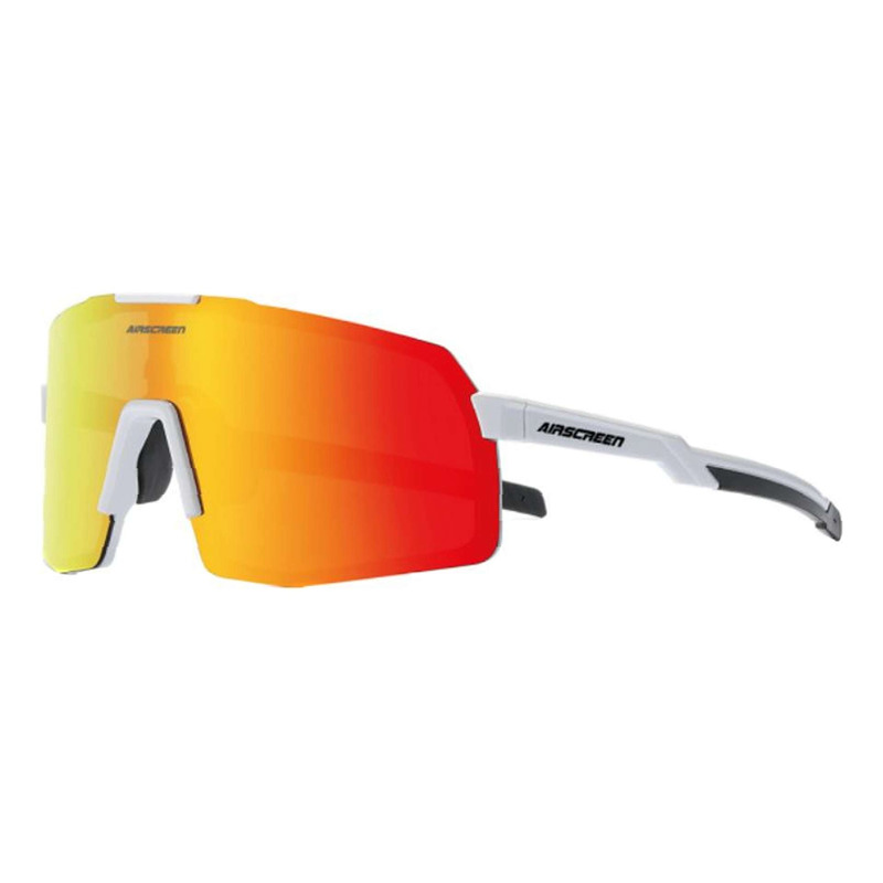 Lunettes de soleil AirScreen Activity monture blanche – verre iridium rouge