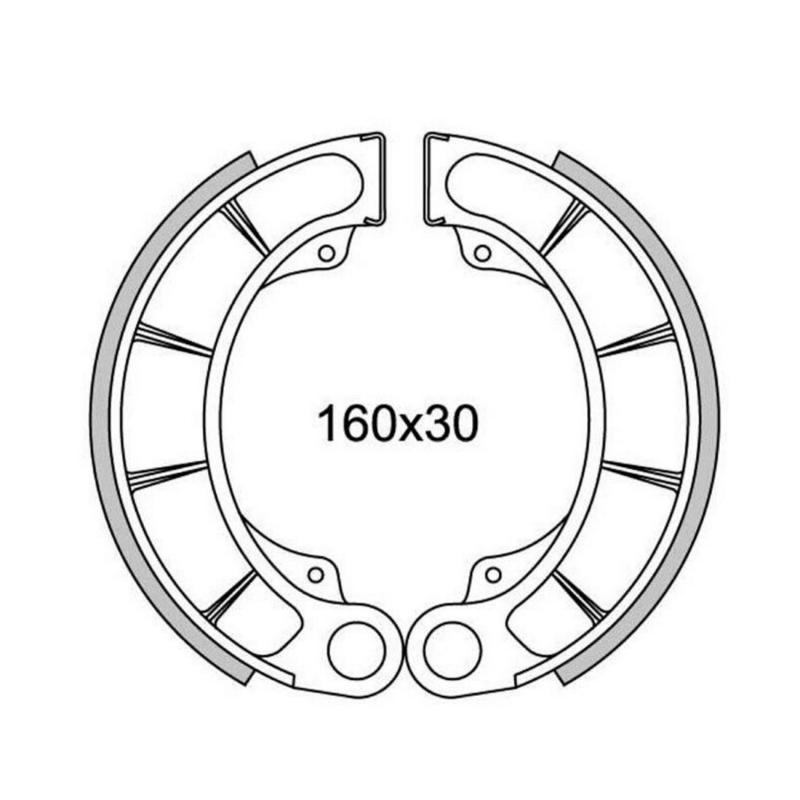 Machoire de frein 1307 ar pantheon 125 98-02, ar foresight 250 97-98