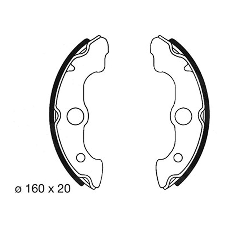 Mâchoire de frein TRW MCS837