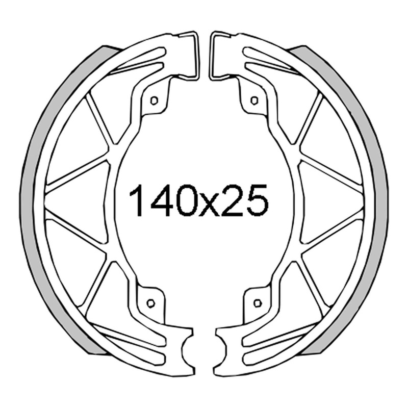 Mâchoires de frein RMS arrière Liberty/Fly 125
