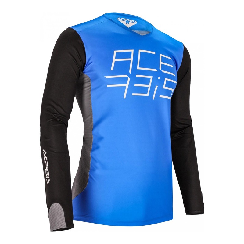 Maillot cross Acerbis MX J-Race bleu/blanc- S