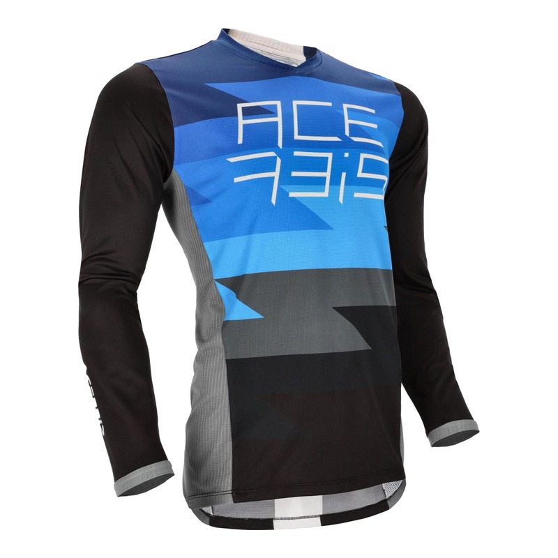 Maillot cross Acerbis MX J-Race bleu/noir- M