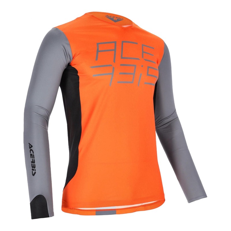 Maillot cross Acerbis MX J-Race orange/gris- M