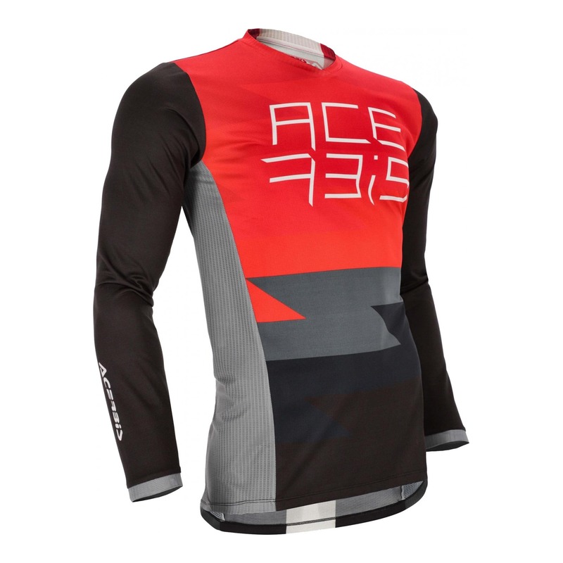 Maillot cross Acerbis MX J-Team rouge/noir- S