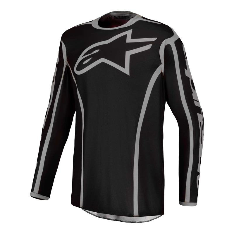 Maillot cross Alpinestars Fluid Apex V2 black/silver
