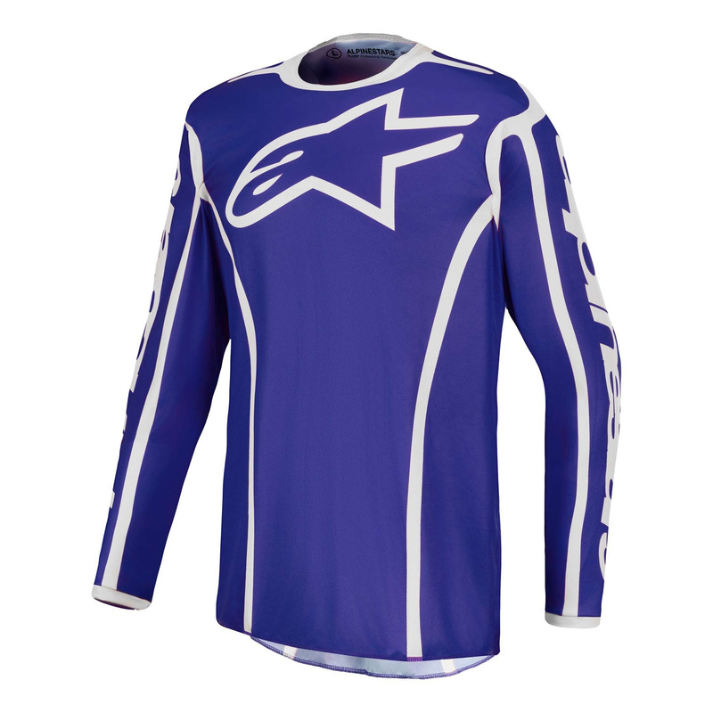 Maillot cross Alpinestars Fluid Apex V2 deep blue/white