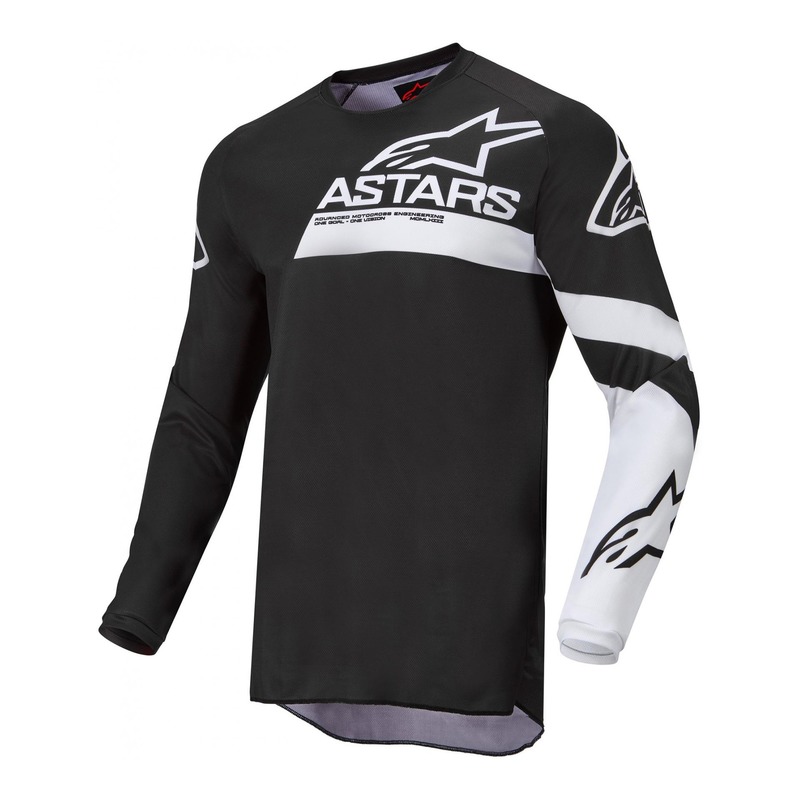 Maillot cross Alpinestars Fluid Chaser noir/blanc- S