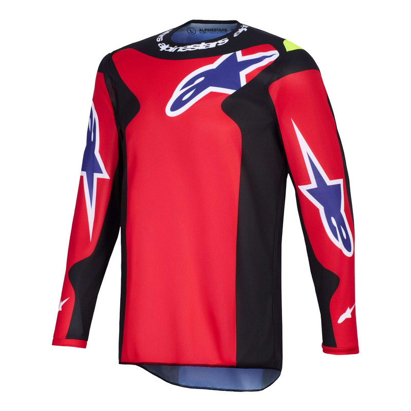 Maillot cross Alpinestars Fluid Grid red/black/purple- S