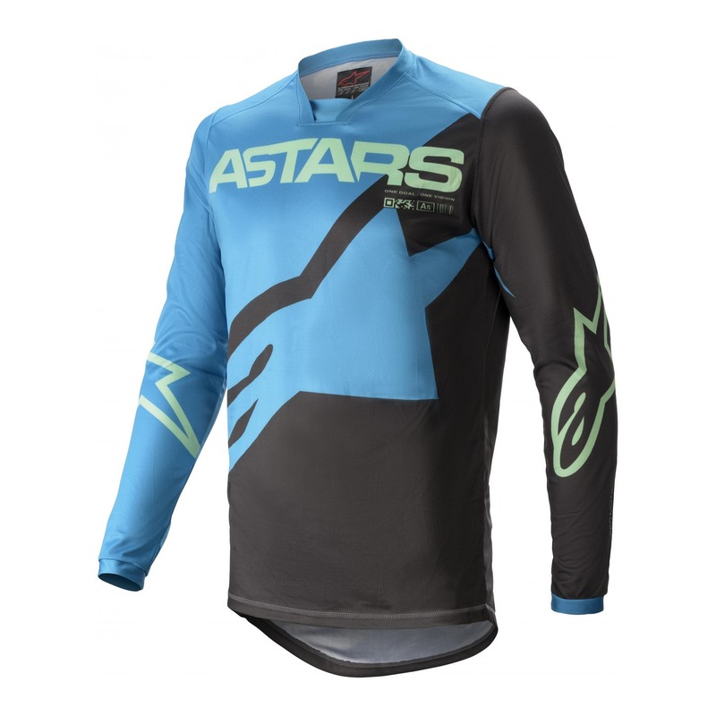 Maillot cross Alpinestars Racer Braap ocean/bleu menthe/noir- S