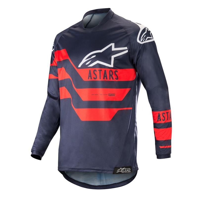 Maillot cross Alpinestars Racer Flagship dark navy/bleu/rouge- L